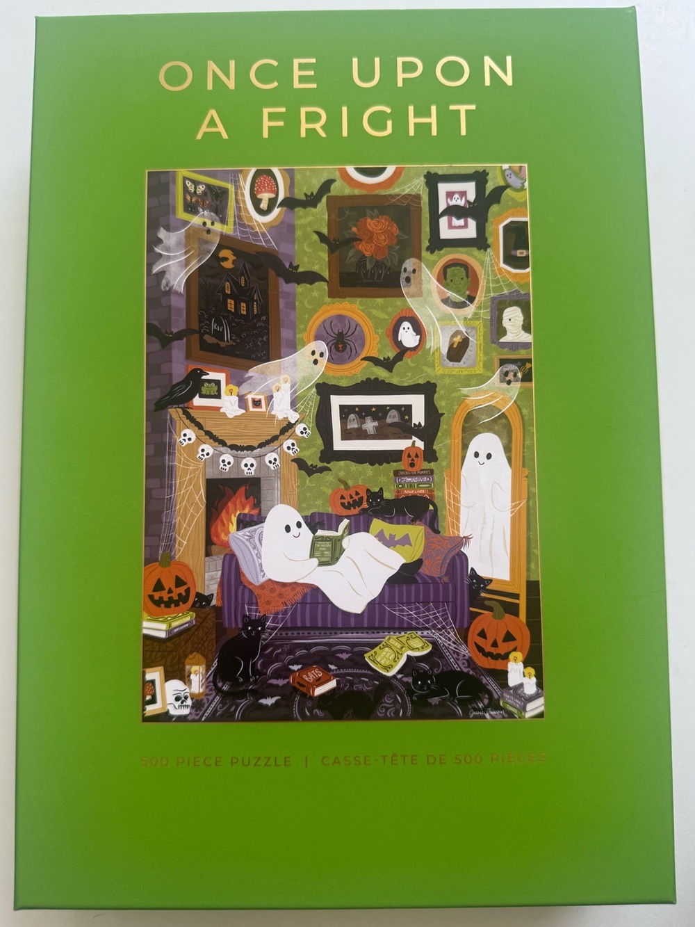 500-Piece Halloween Ghost Puzzle – Jessie Thiessen x Hobbry